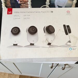 1080p Home Camera Family Pack (White) - 4-Pack Indoor Video Cameras